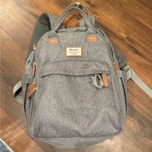 Gray Diaper Backpack